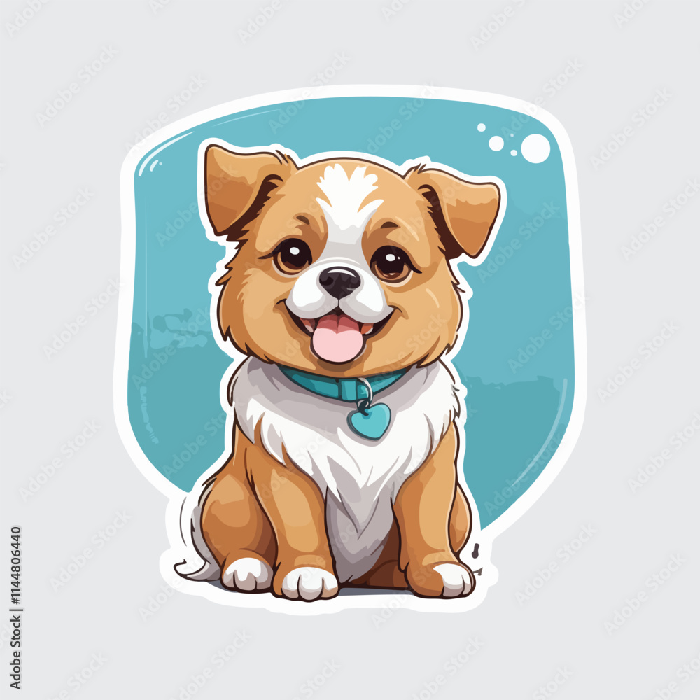 Cute Dog sticker icon Cute Dog sticker icon