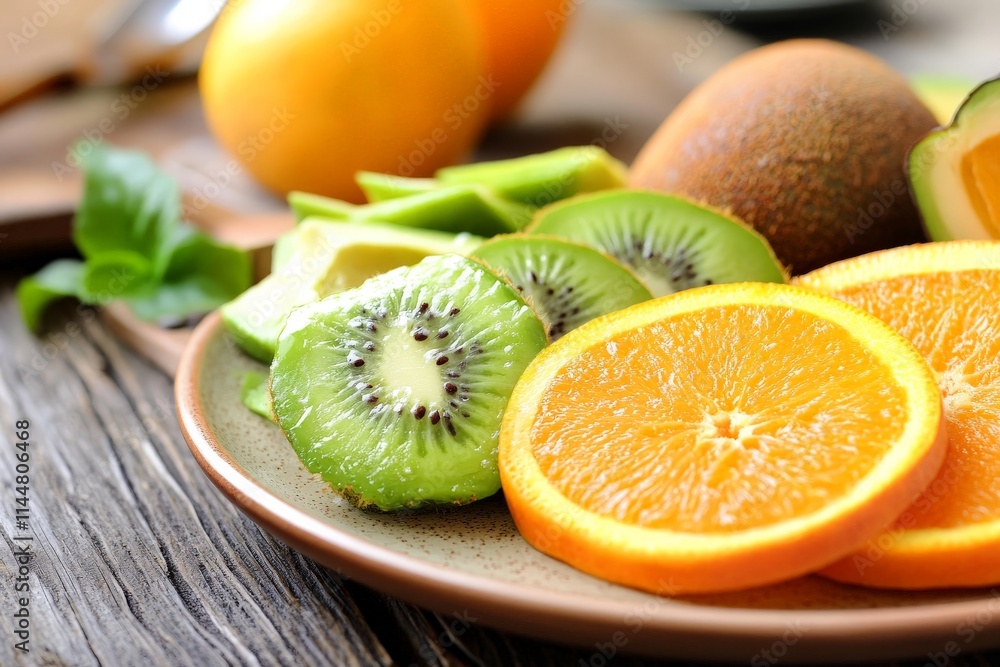 healthy avocado and orange fruit healthy avocado and orange fruit