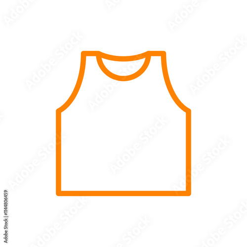 Clothing multi yellow colored outline icon pack