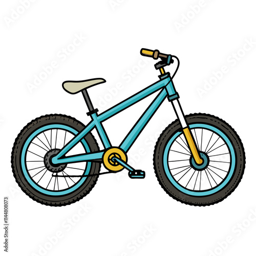 bicycle isolated on white background