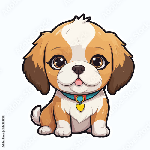 Dog sticker icon