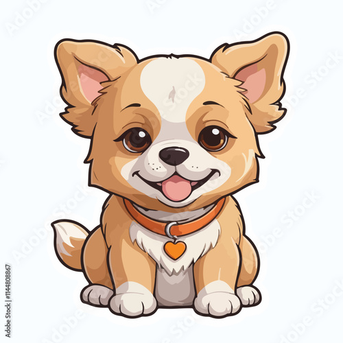 Dog sticker icon