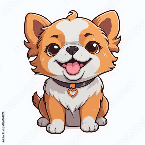 Dog sticker icon