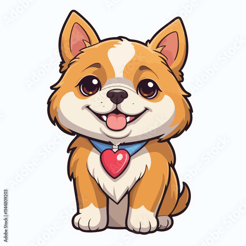 Dog sticker icon