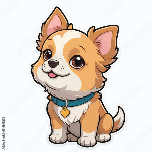 Dog sticker icon