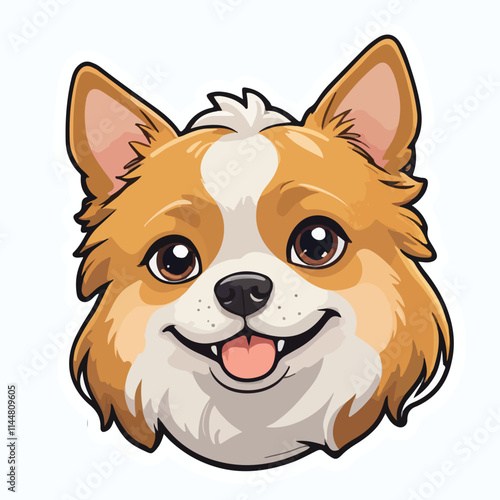 Dog sticker icon
