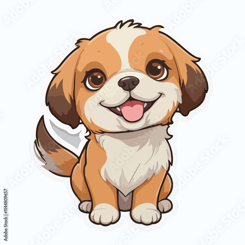 Dog sticker icon