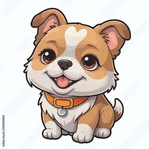Dog sticker icon