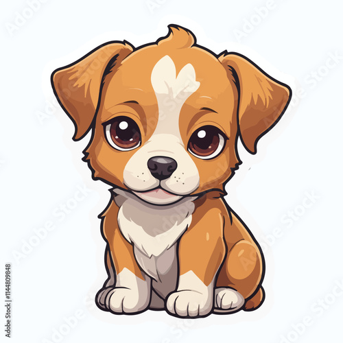 Dog sticker icon