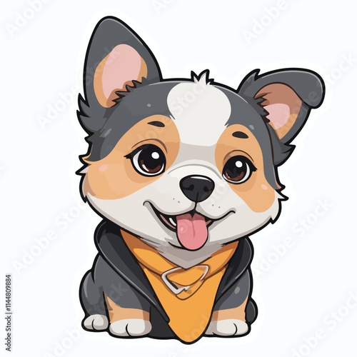 Dog sticker icon
