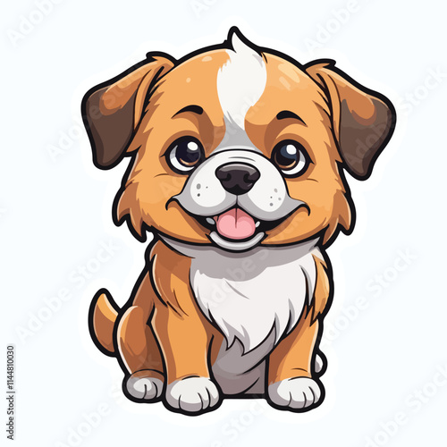 Dog sticker icon