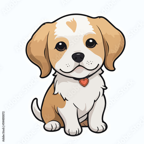 Dog sticker icon