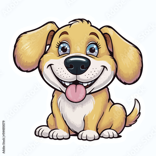Dog sticker icon