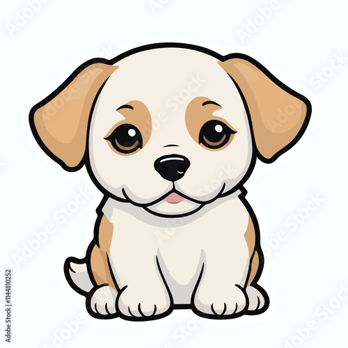 Dog sticker icon