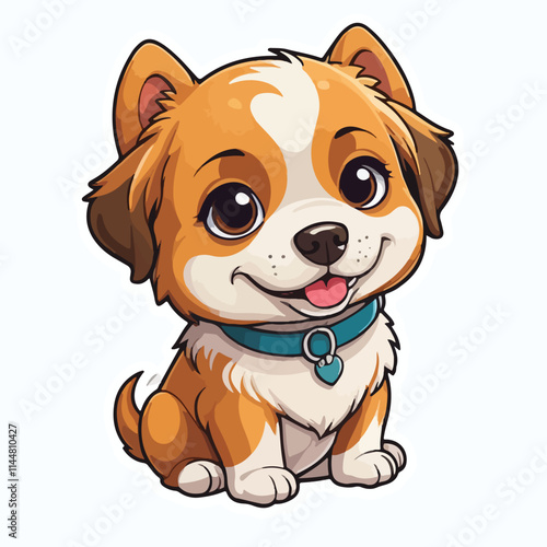 Dog sticker icon