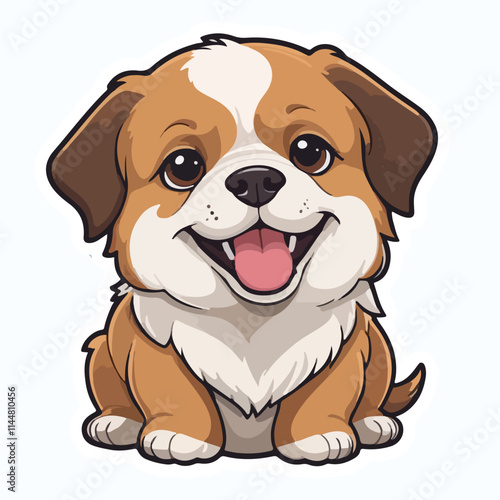 Dog sticker icon