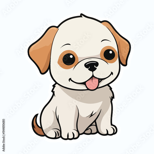 Dog sticker icon