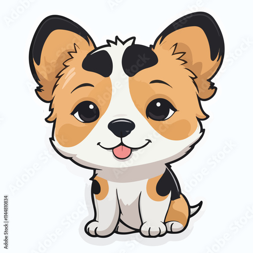 Dog sticker icon