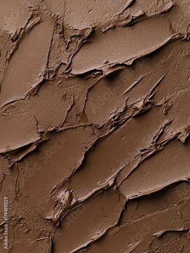 Rich Chocolate Texture, Artistic Swirls for Backgrounds and Designs in PANTONE 17-1230 Mocha Mousse