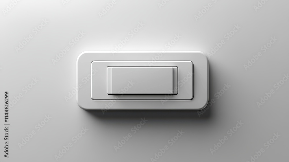 Stylish neumorphic toggle switch with gentle shadows and sleek edges, set against a white background. Stylish neumorphic toggle switch with gentle shadows and sleek edges, set against a white background.
