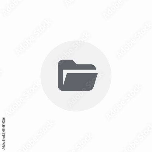open folder icon sign vector