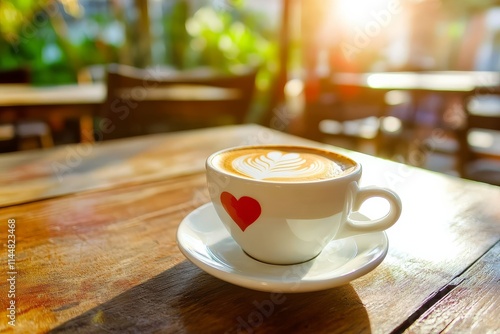 Wallpaper Mural Delicious coffee experience with beautifully crafted heart latte art. Torontodigital.ca