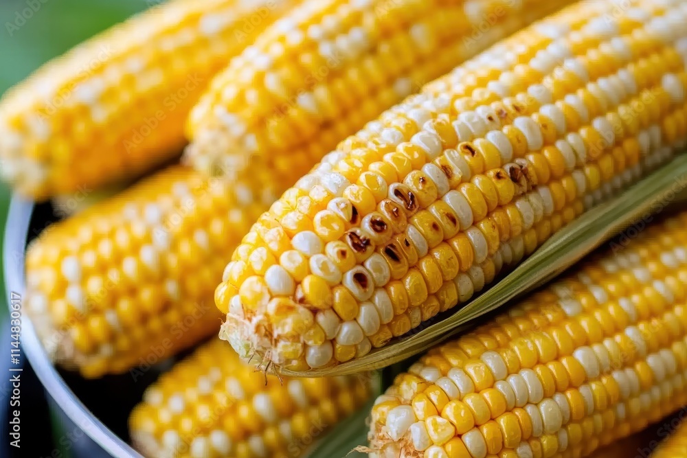 A bowl filled with golden, freshly roasted corn on the cob, emphasizing the appeal of simple, nutritious food and the enjoyment of traditional summer treats. A bowl filled with golden, freshly roasted corn on the cob, emphasizing the appeal of simple, nutritious food and the enjoyment of traditional summer treats.