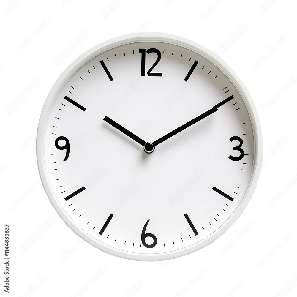 Wall Clock Isolated on White Background Wall Clock Isolated on White Background