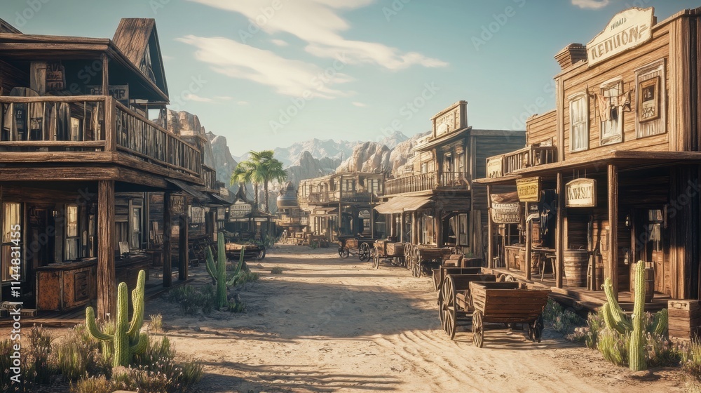 Obraz premium cowboy town