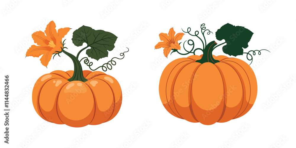 Halloween pumpkin smile ghost vector design illustration Halloween pumpkin smile ghost vector design illustration