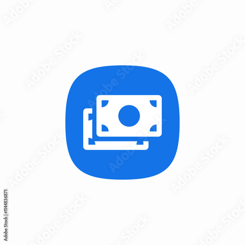 money stack icon sign vector