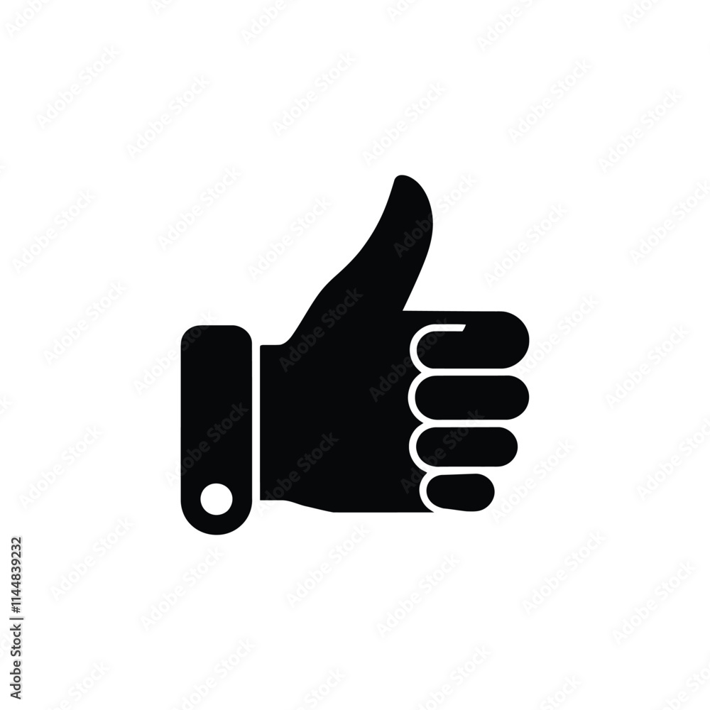 Thumb up finger sign vector illustration Thumb up finger sign vector illustration