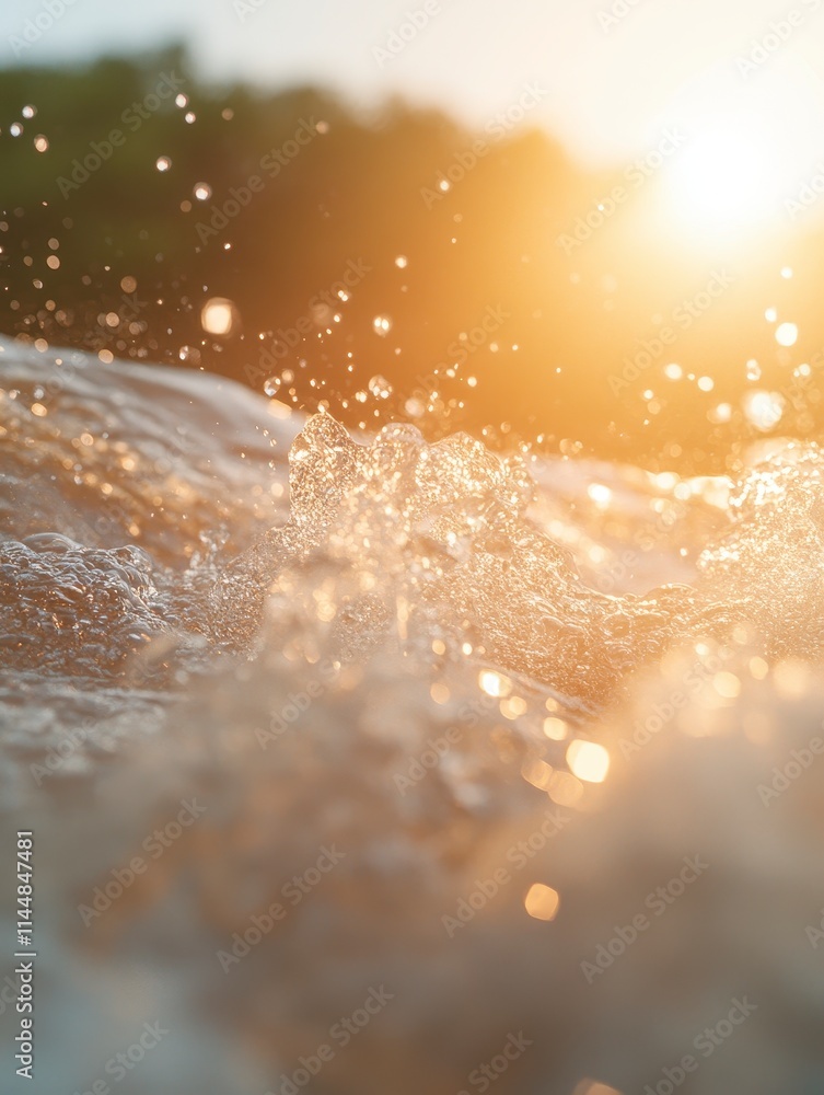 Sunlit Waterfall: Capturing the Energy and Light Dance of Nature Sunlit Waterfall: Capturing the Energy and Light Dance of Nature