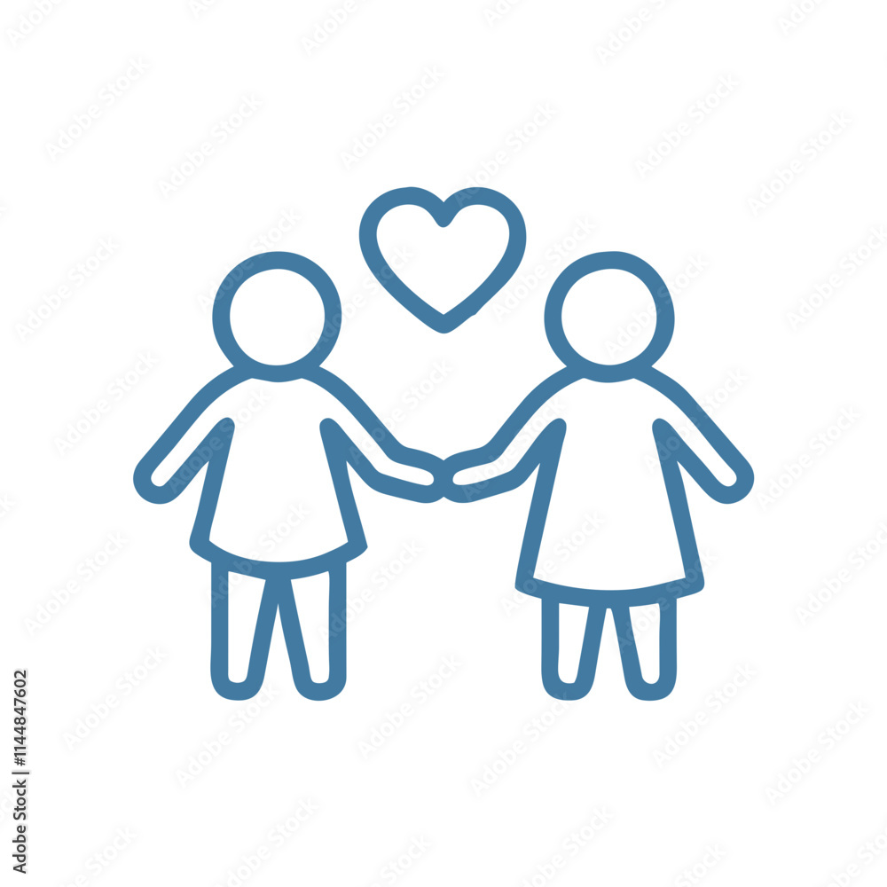 Two people holding hands symbolizing friendship and unity. Two people holding hands symbolizing friendship and unity.