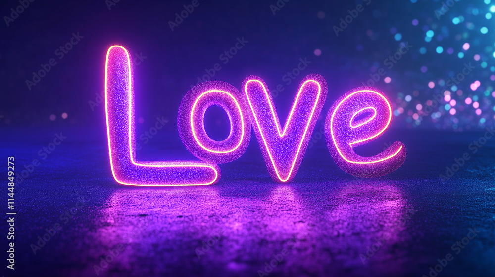 Shiny neon text Shiny neon text