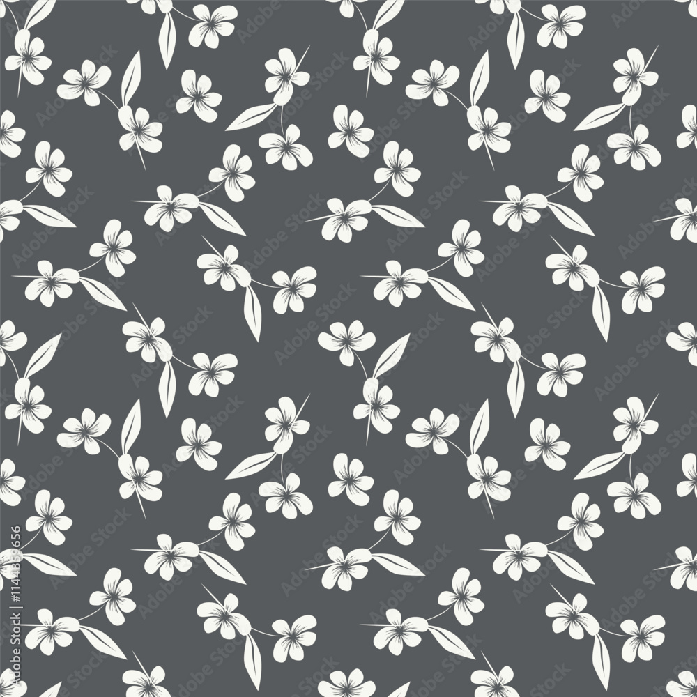Abstract seamless pattern with plants, herbs and flowers, botanical illustration. Abstract seamless pattern with plants, herbs and flowers, botanical illustration.