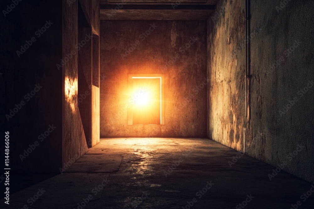 Room with door and light Room with door and light