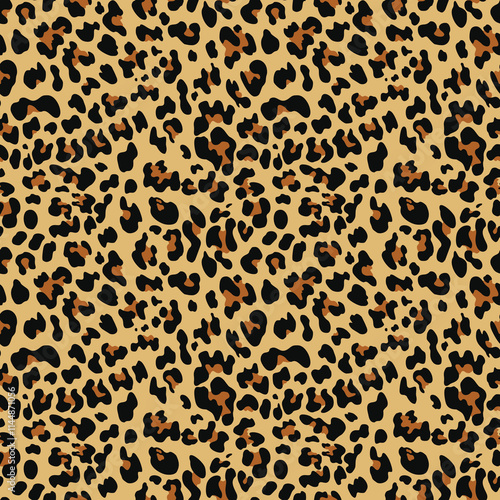 animal leopard seamless design, vector stylish pattern, repeat texture for print