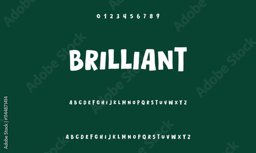 Playful cartoon Font, funky typeface for joyful brings life designs like children's artwork, birthday invitations, playful branding, and carnival typography.