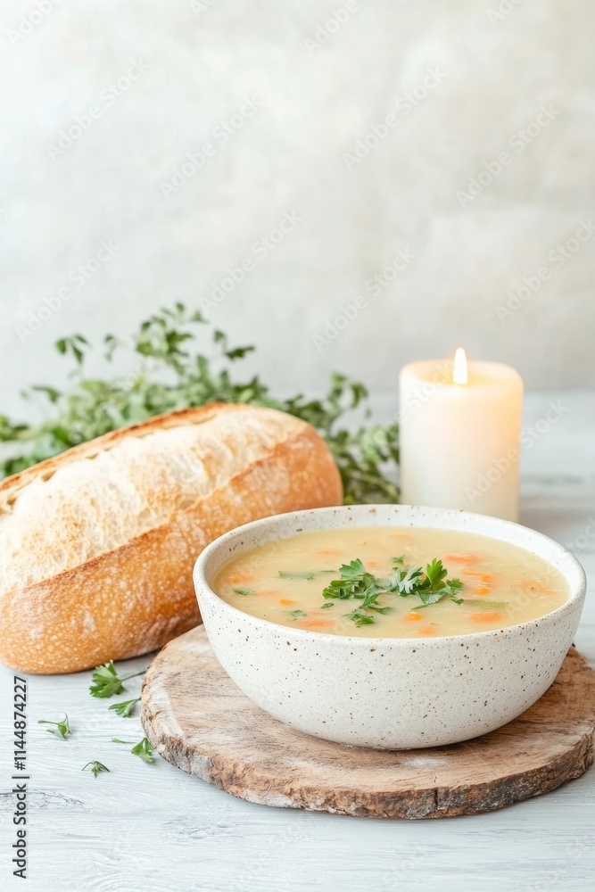 Cozy Dining for Pepper Pot Day Rustic Pepper Pot Soup with Artisanal Bread – Perfect for Thanksgiving and Christmas Comfort Cozy Dining for Pepper Pot Day Rustic Pepper Pot Soup with Artisanal Bread – Perfect for Thanksgiving and Christmas Comfort