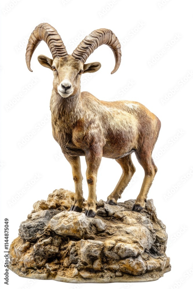 Fototapeta premium Goat on rock