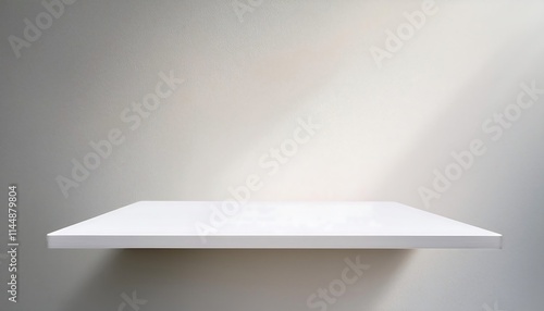 Wallpaper Mural Empty white shelf against a light background. Torontodigital.ca
