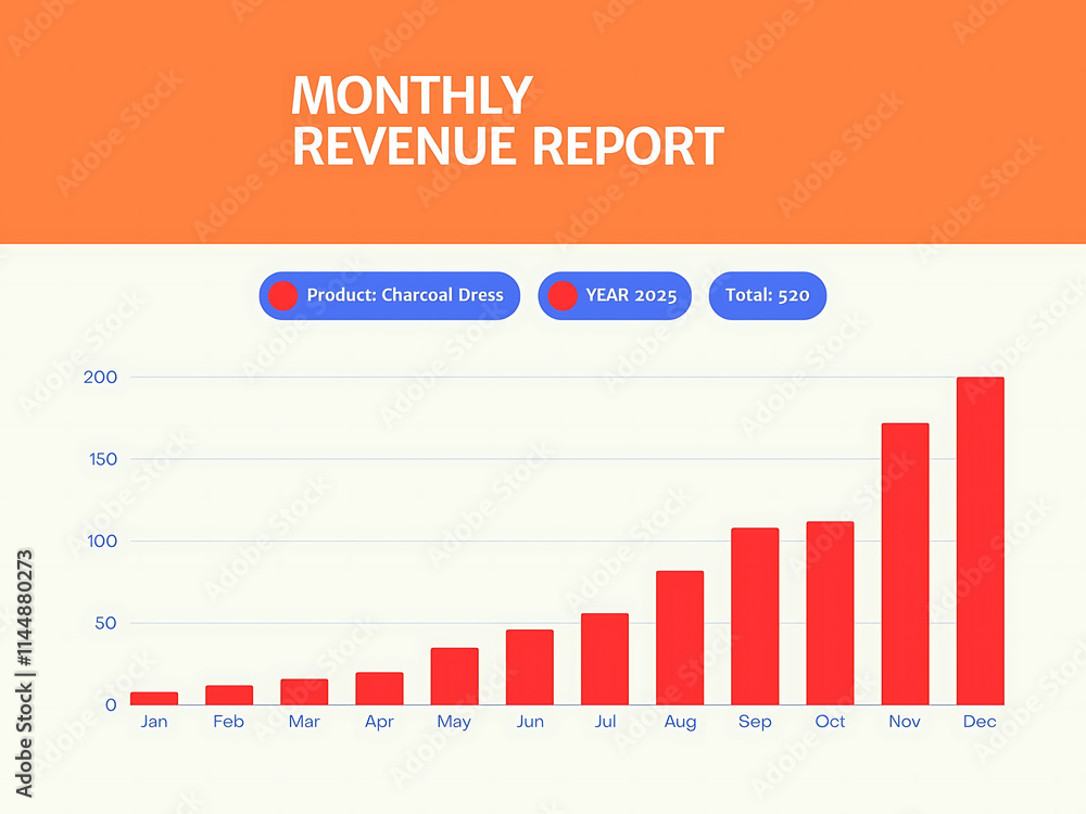 Obraz premium The image represents a graph chart icon with infographic elements for business and data visualization
