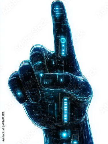 Futuristic Robotic Hand Pointing With Advanced Technology
