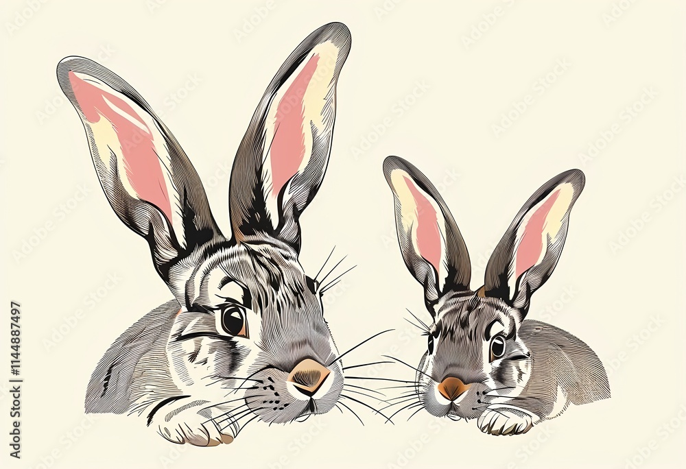 Obraz premium Easter bunny ears