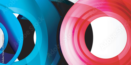 Circles, round elements, ring shapes premium background. Vector Illustration For Wallpaper, Banner, Background, Card, Book Illustration, landing page