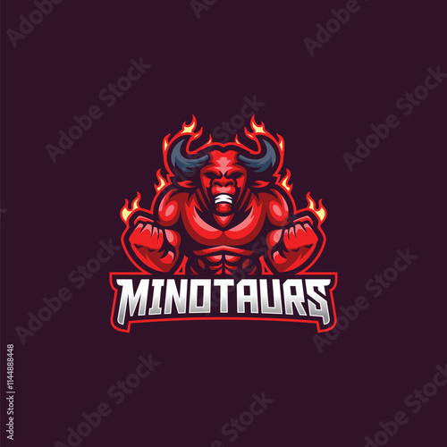 Minotaur Esport Logo Template