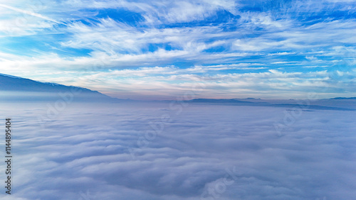Drone footage above the clouds in Bursa fascinated the audience.