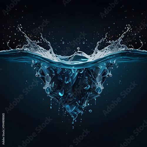 water splash isolated