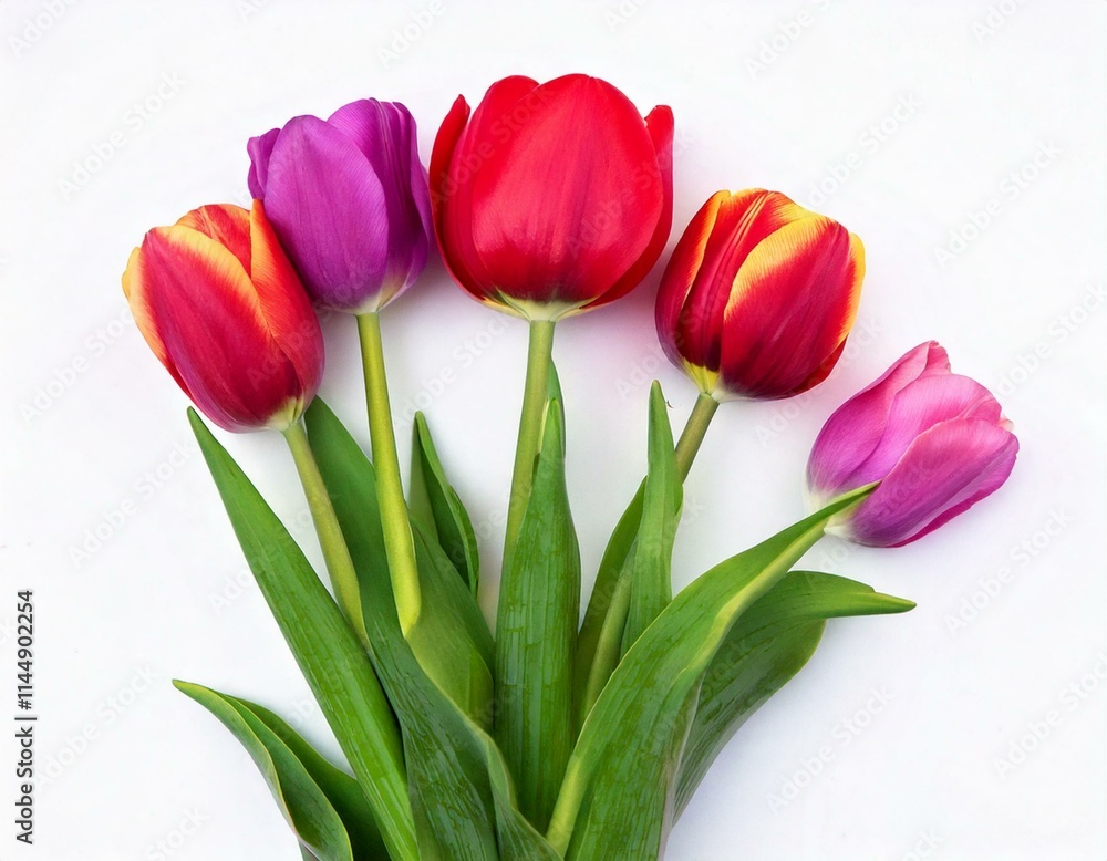 Bouquet de tulipes multicolor Bouquet de tulipes multicolor